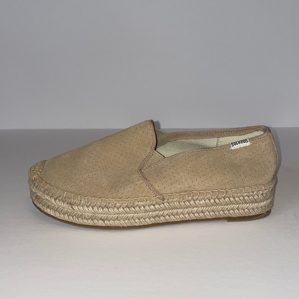 Soludos Malibu Platform Espadrille (Blush)